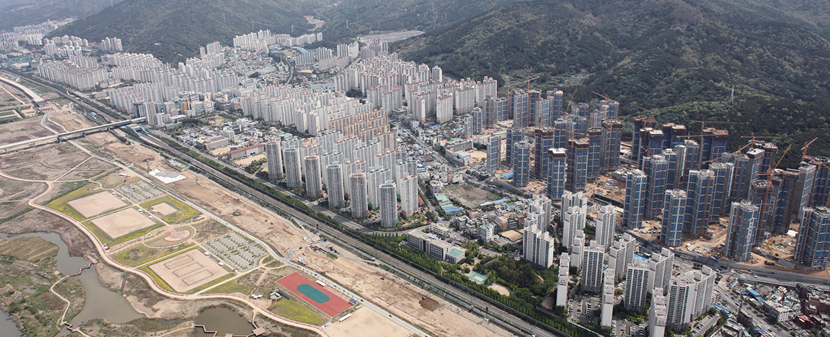 화명2지구 택지개발사업 현장 전경