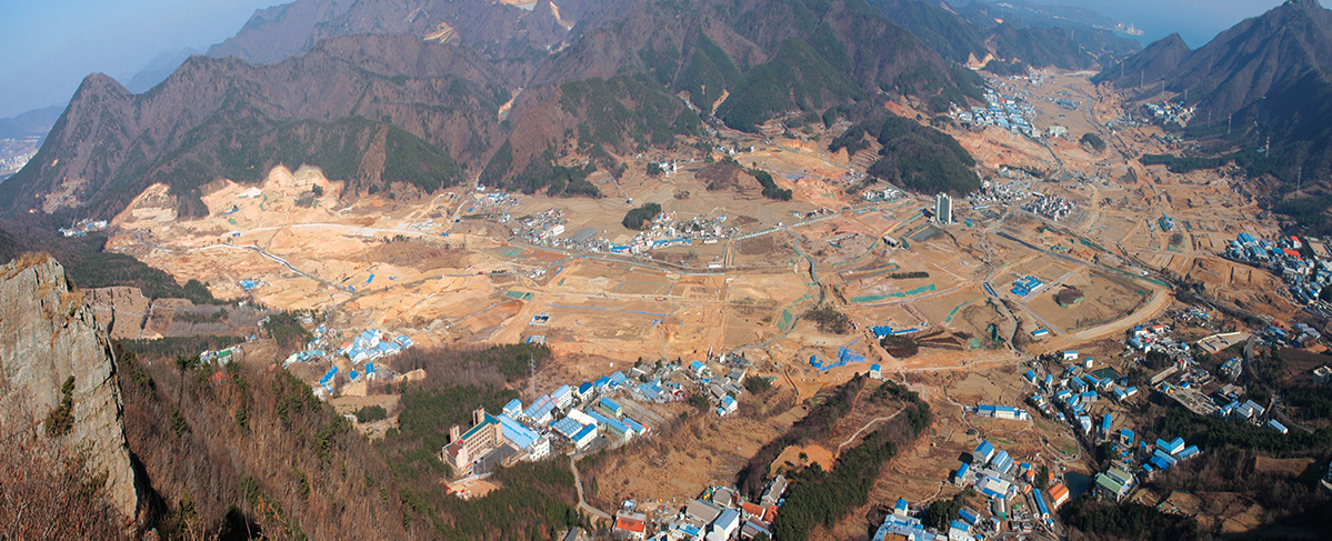 정관신도시 택지개발사업 현장(2004)