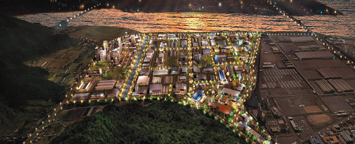 화전산업단지 야간 조감도