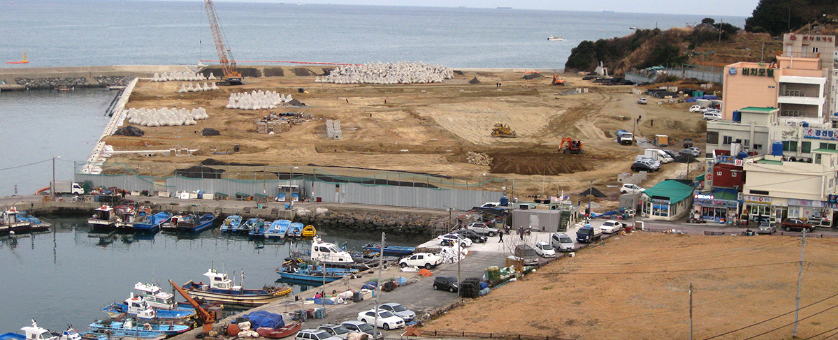 동삼하리지구 도시개발사업 현장