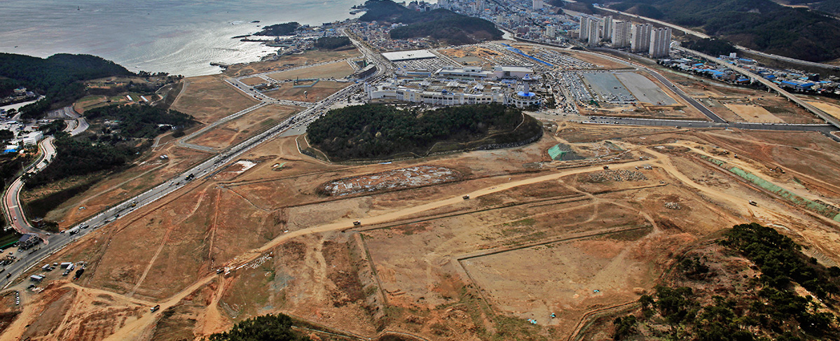 오시리아 관광단지 공사 현장