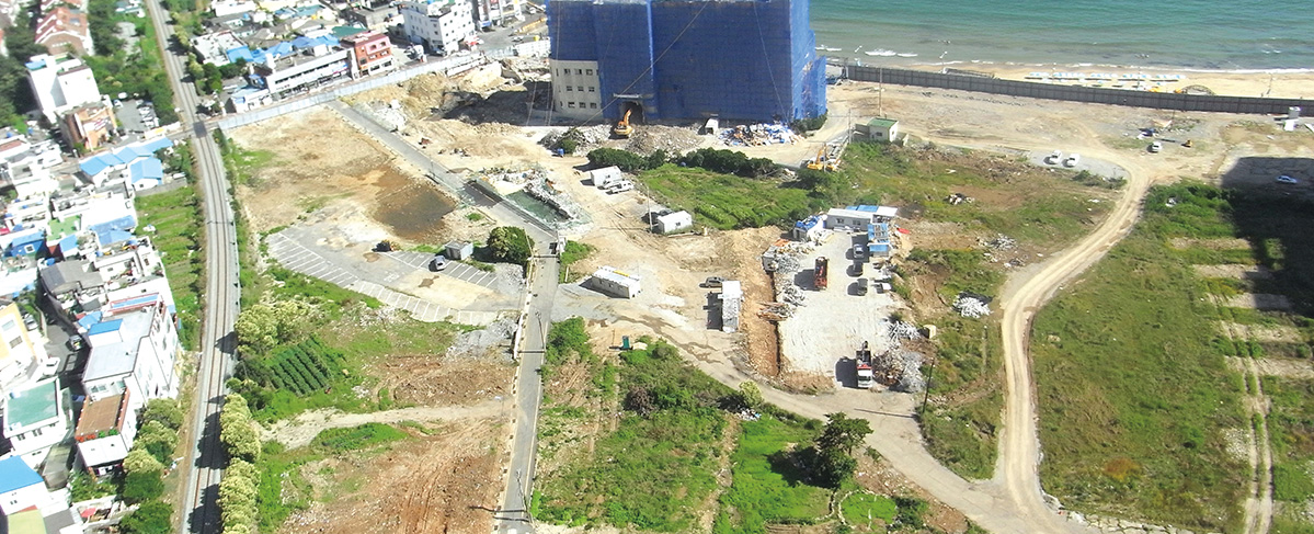 해운대관광리조트 공사현장