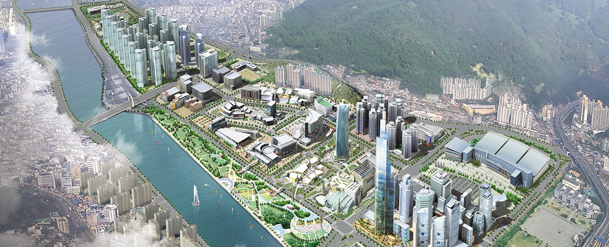 센텀혁신도시 개발사업 조감도