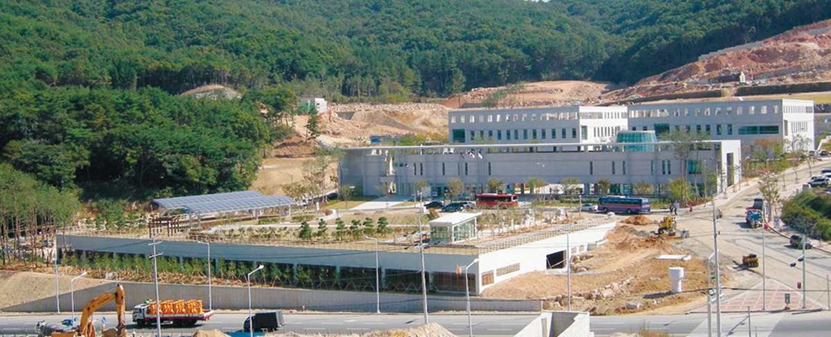 부산추모공원 공사 현장